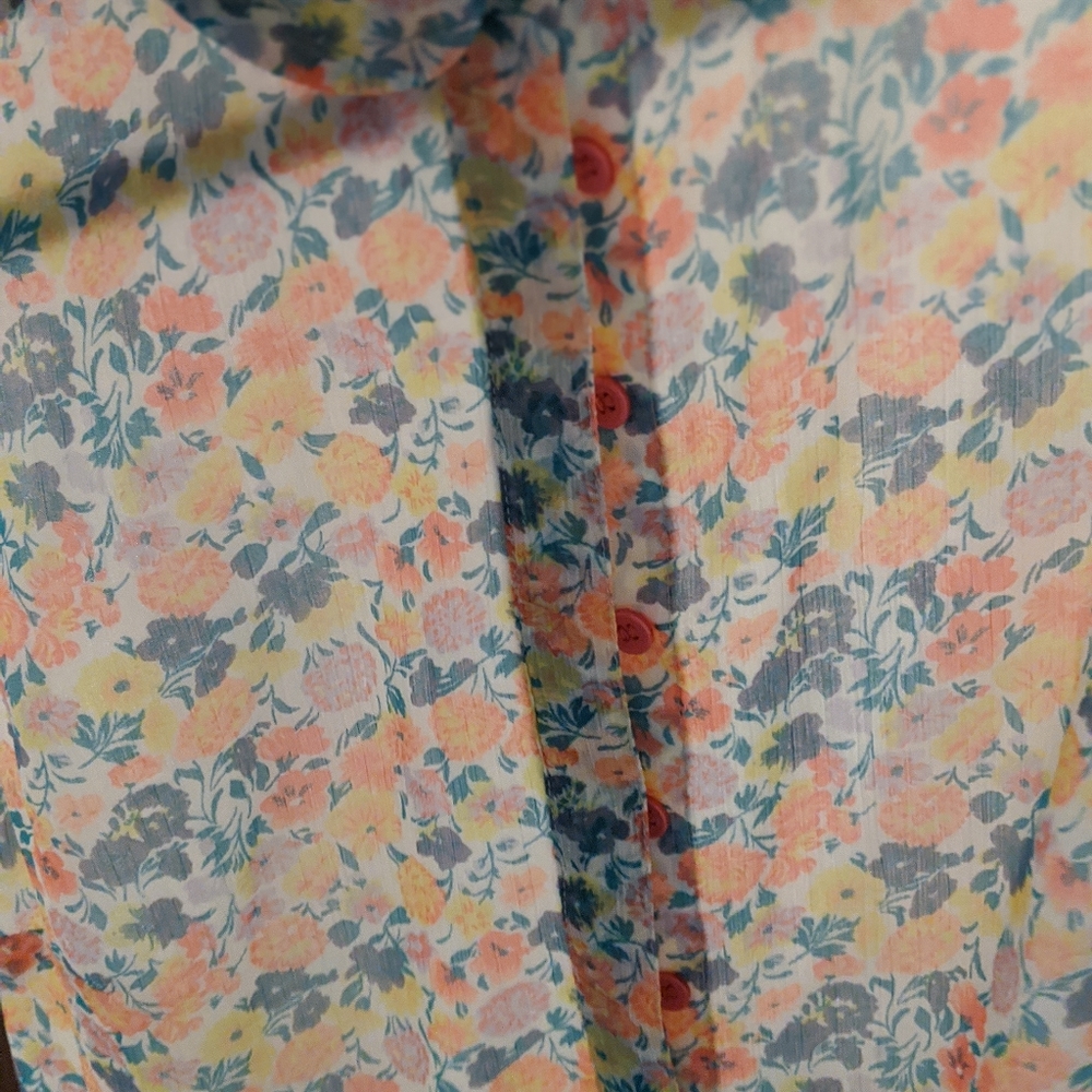 French Connection Flowy Button-Up Sleeveless Dress - image 2